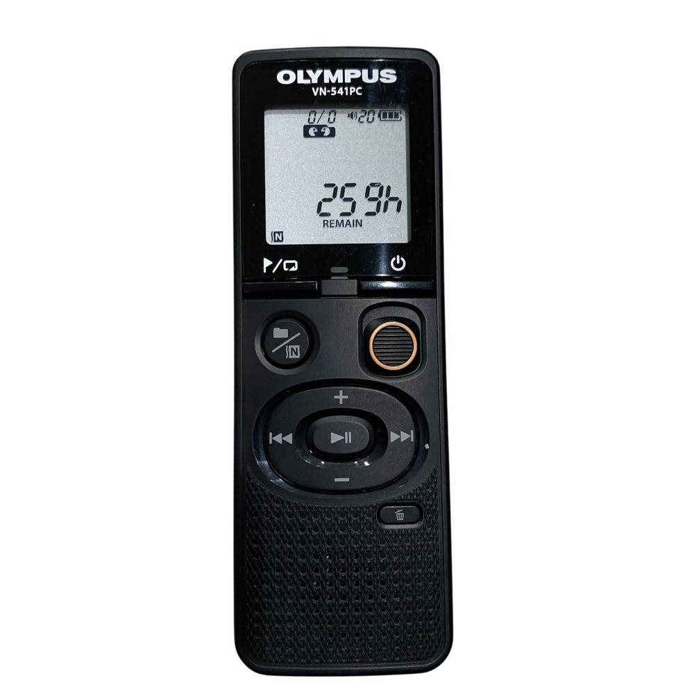 Olympus VN-541PC 4GB Digital Voice Recorder One Touch USB Tested Working Black